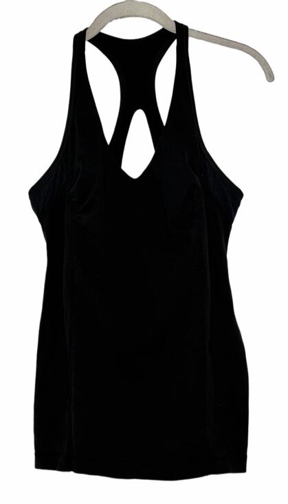 Lululemon Tops - Lululemon Women’s Black Size 10 Built In Bra Racer Back Gym Active Tank Top